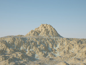 Rocky Desert Terrain 3D Model
