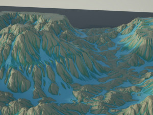 Stylized Terrain Modello 3D