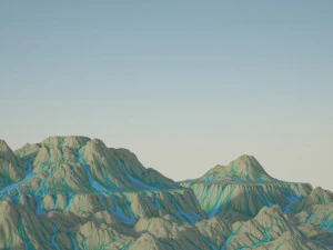 Stylized Terrain 3D Model