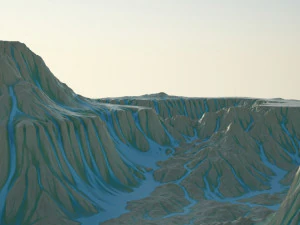 Stylized Terrain 3D Model