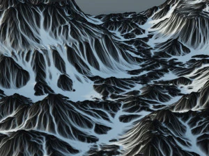 Stylized Terrain 3D Model