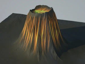 Вулкан 3D Модель