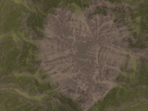 Montanha Coberta de Neve Modelo 3D