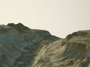Desert Rocky Mountain 3D Model