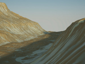 Desert Rocky Mountain 3D Модель