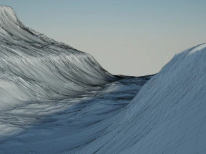 Desert Rocky Mountain 3D Model