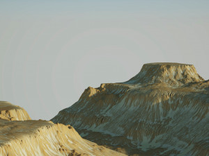 Desert Rocky Mountain 3D Модель