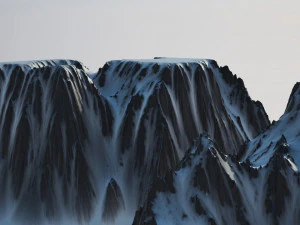 Karla Kaplı Dağ 3D Model