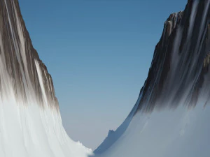 Karla Kaplı Dağ 3D Model