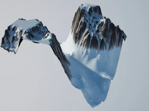 Karla Kaplı Dağ 3D Model