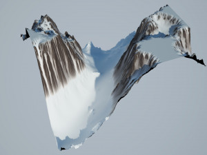 Snow Covered Mountain Modèle 3D