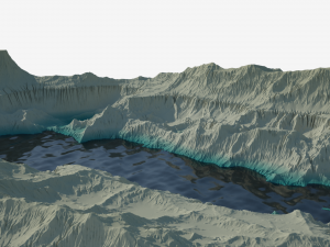 Rocky hills and valleys Modelo 3D