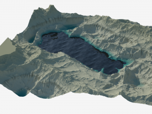Rocky hills and valleys Modelo 3D
