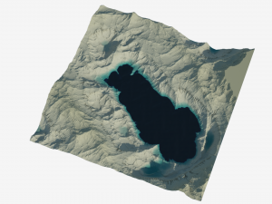 Rocky hills and valleys Modelo 3D