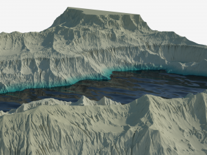 Rocky hills and valleys Modelo 3D