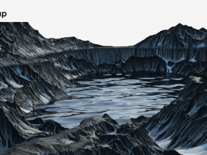 Rocky hills and valleys Modelo 3D