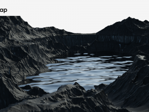Rocky hills and valleys Modelo 3D