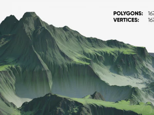 Terreno altamente dettagliato Modello 3D
