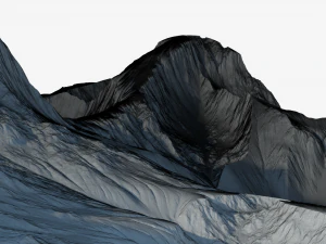 Highly detailed terrain 3D Model