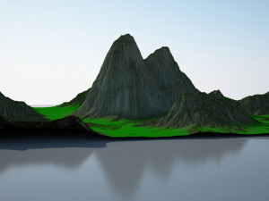 Mountain Terrain 3D Model