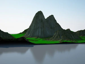 Terreno montanhoso Modelo 3D