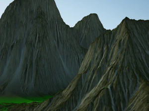 Terreno montanhoso Modelo 3D