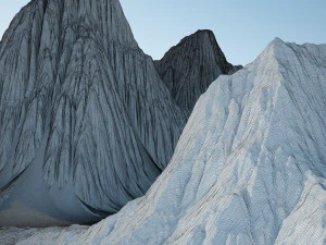 Terreno montanhoso Modelo 3D