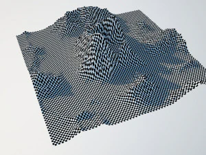 Terreno montanhoso Modelo 3D