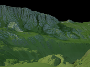 Landscape with Ravine Modello 3D