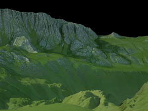 Landscape with Ravine 3D Model
