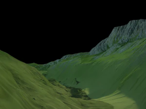 Landscape with Ravine 3D Model