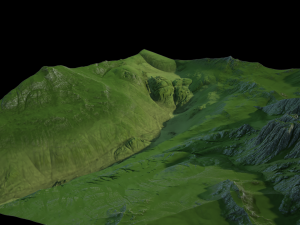 Landscape with Ravine Modello 3D