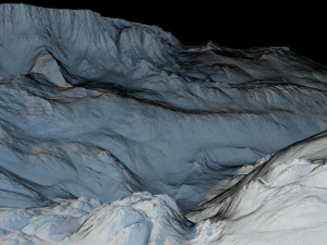 Landscape with Ravine 3D Model