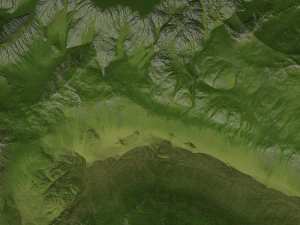 Landscape with Ravine 3D Model