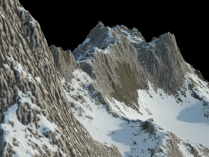 Montanha Nevada Modelo 3D