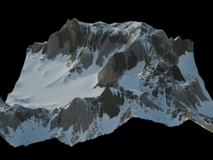 Snowy Mountain 3D 模型