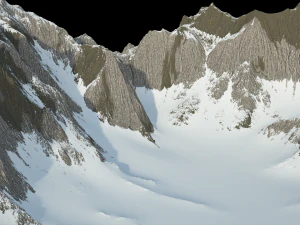 Montanha Nevada Modelo 3D