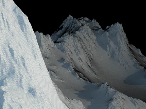 Montanha Nevada Modelo 3D