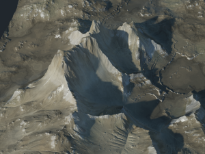 Highly detailed rocky mountain and valley 3D 模型