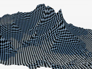 Montanha rochosa e vale altamente detalhados Modelo 3D