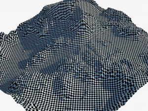 Terreno des&eacute;rtico de fic&ccedil;&atilde;o cient&iacute;fica altamente detalhado Modelo 3D