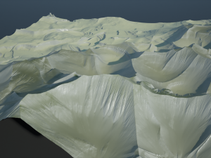 Abstract desert terrain with sand texture 3D Модель