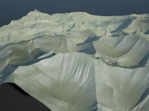 Terreno deserto abstrato com textura de areia Modelo 3D