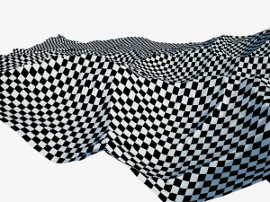 Terreno deserto abstrato com textura de areia Modelo 3D