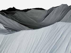 Abstract desert terrain with sand texture 3D Модель