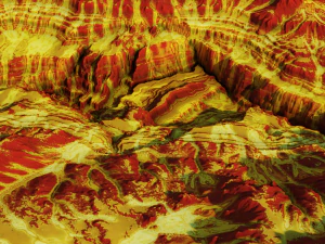 Terreno montano e canyon dei cartoni animati Modello 3D