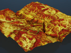 Terreno montano e canyon dei cartoni animati Modello 3D