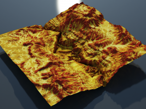 Cartoon mountain terrain and canyon 3D 模型
