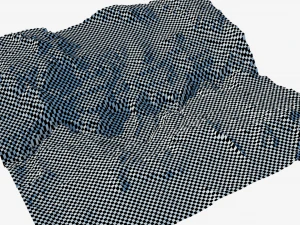Terreno montano e canyon dei cartoni animati Modello 3D