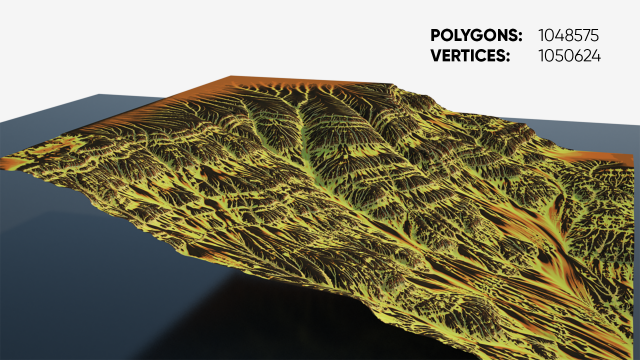 Cartoon mountain terrain 3D Model .c4d .max .obj .3ds .fbx .stl .blend 